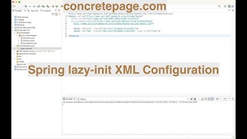 Spring lazy-init XML Configuration