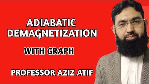 Abiabatic Demagnatization(Lecture 11)||Professor Aziz Atif