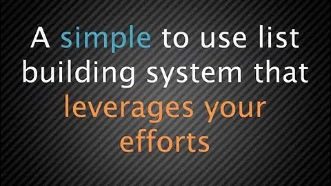 Building My List | List Building Tips To Get More Traffic