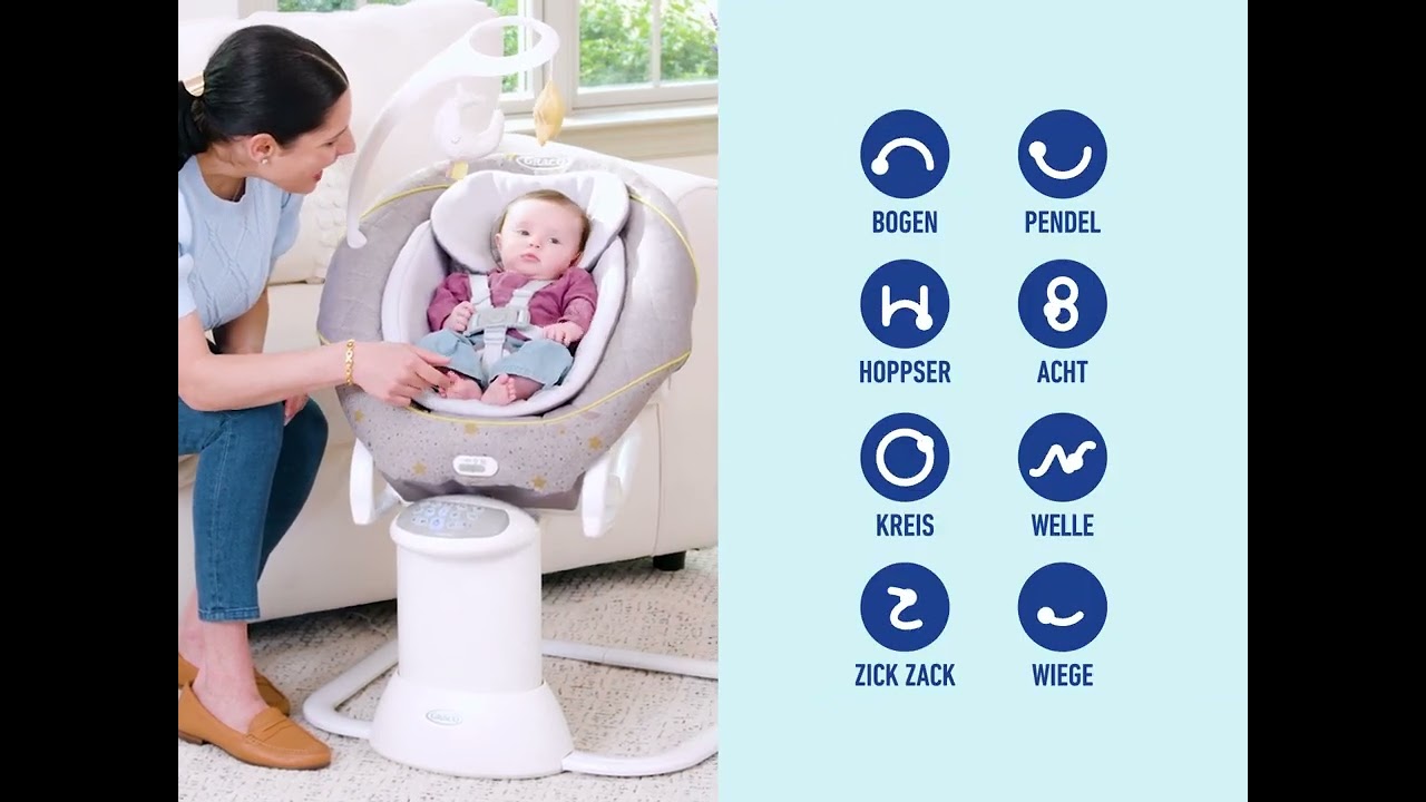 Graco All Ways™ Soother Elektrische Babyschaukel und Wippe - Farbe: Little  Adventure