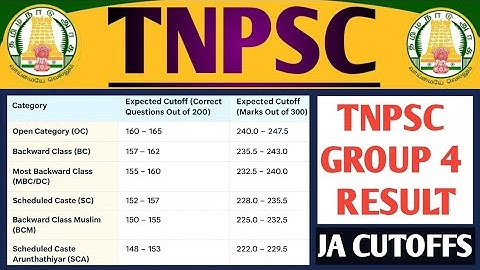 🔴TNPSC 🤩குரூப் 4 ரிசல்ட் வெளியீடு அறிவிப்பு! | JA, Typist, VAO கூடுதல் பணிகள் அறிவிப்பு & JA CUTOFF