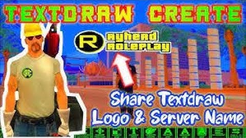 طريقةصنع TEXTDRAW SAMP بإستخدام الكمبيوتر 👌#