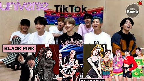 BTS Reaction to Blackpink TikTok episode [4] # A 🌟 #armyblinkmade