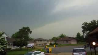 INTENSE Severe Thunderstorm! (AWESOME Thunder) 6-12-13 (Chicagoland)