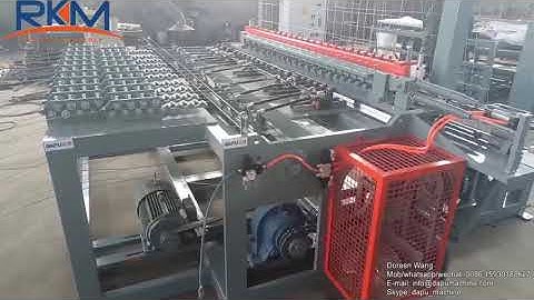 Full automatic veld span fence mesh making machine