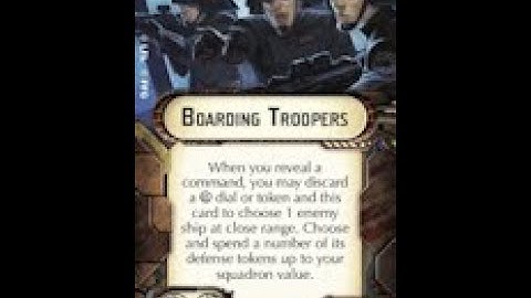 How-to use Weapons Team/Offensive Retrofit "Boarding Troopers" - Star Wars Armada Explained (SWAE)
