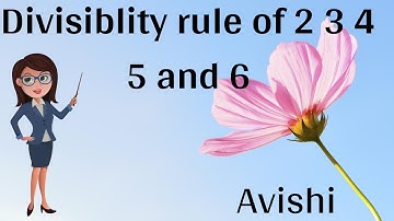 Divisibility Rule of 2, 3 ,4, 5 and 6