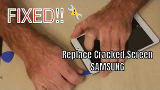 HOW TO  REPLACE a CRACKED TABLET Digitizer SCREEN