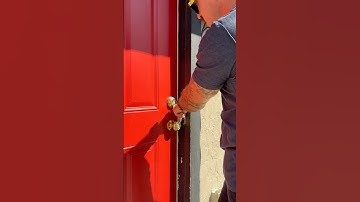 Through the lock bypass for inward swing residential door. #firefighter #forcibleentry #covertentry