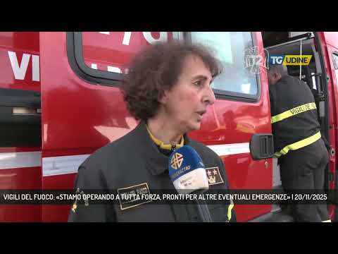 VIGILI DEL FUOCO: «STIAMO OPERANDO A TUTTA FORZA, PRONTI PER ALTRE EVENTUALI EMERGENZE» | 20/11/2025