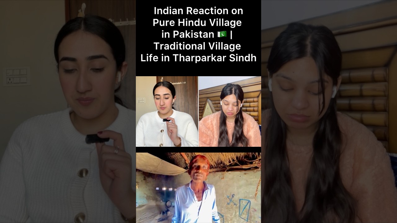 Реакция индийцев на чисто индуистскую деревню в Пакистане. Традиционная деревенская жизнь в Тарпа...