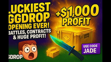 Luckiest GGDrop Opening EVER! Battles, Contracts & Huge Profit! use code:jade