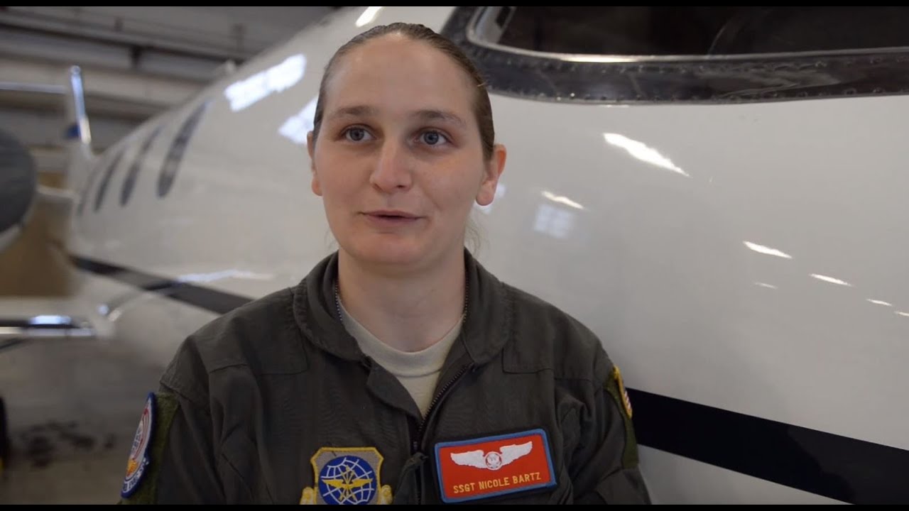 Scott Airmen participate in all female flight - YouTube