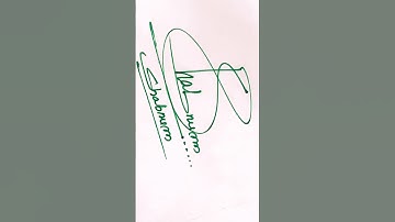 Shabnum name Signature Style/Best Signature idea#Viralshorts