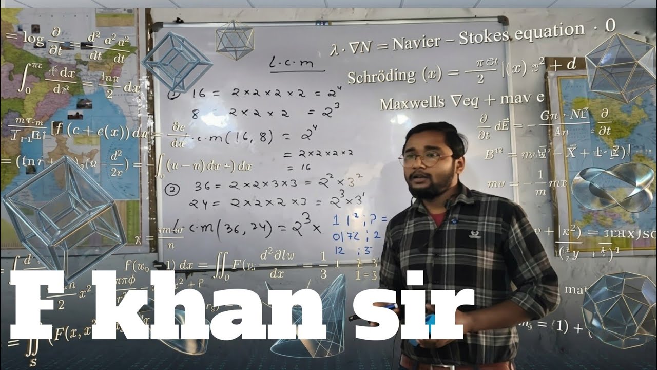 Basic mathematics lcm and questions #F khan sir 
