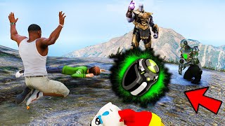 GTA V : BEN10 Thanos Attack On Franklin & Shinchan GTA 5 !