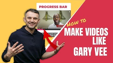 How to Make Videos Like Gary Vee for Free |  Progress Bar
