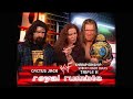 Story Of Triple H Vs Cactus Jack Royal Rumble 2000
