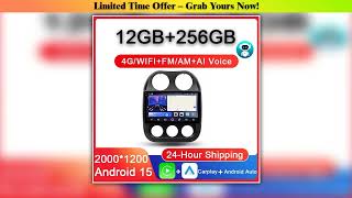 Discount Car Android 14 For Jeep Compass Patriot 2010 - 2017 Auto Radio Multimedia Player Autoradio