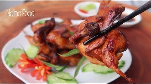 Cách làm cút chiên bơ, chim cút quay bơ ngon, bồ câu quay bơ màu đẹp thơm nhức mũi || Natha Food