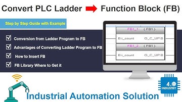 How to Convert PLC Ladder Program to Function Block | How to Create Function Block