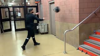 Split Stance MB Shot Put