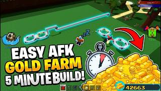 How to Make an EASY AFK GOLD FARM in 5 MINUTES Build a Boat For Treasure