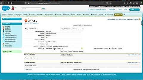 How to create Salesforce custom tab to show Wootric Responses