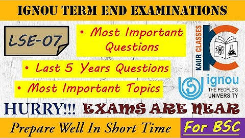LSE-07 | Most Imp. Questions | Part-2 | Taxonomy and Evolution | Life Sciences | TEE | BSC | IGNOU |