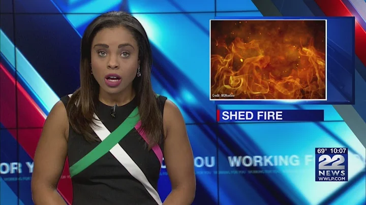 Orange shed fire destroys lawn equipment