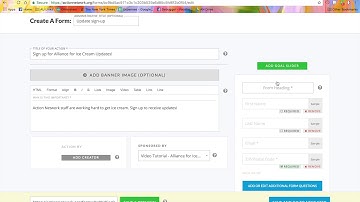 Forms -- Action Network