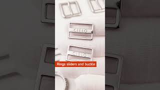 Swimwear bikini making metal accessories, slider buckle, o ring, G buckle, 8 shape slider buckle.