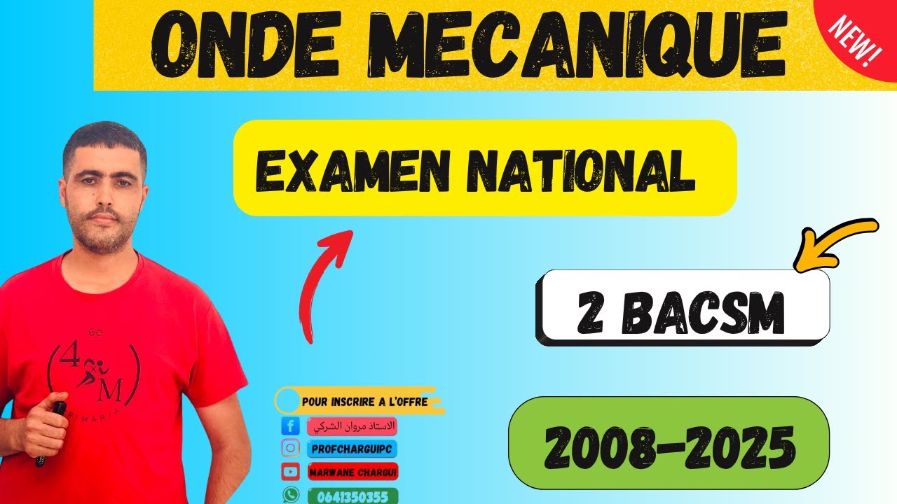Onde Mécanique Progressive Périodique – Extrait d'examen national SM2008-2025