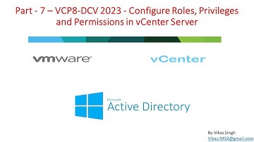 VCP8-DCV 2023 | Part-7 | How to Configure Roles, Privileges and Permissions in VMWare vCenter Server
