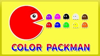 Colors for Children to Learn with Pacman  - Learning Videos #04