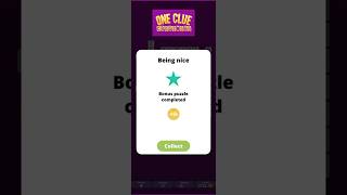 One Clue Crossword | Bonus Puzzle | 'Being Nice' | Answer