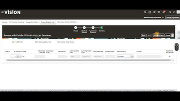 Create Work order Return in Oracle Fusion