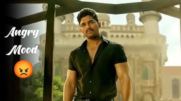 Allu Arjun Attitude Status | Angry Mood 😡