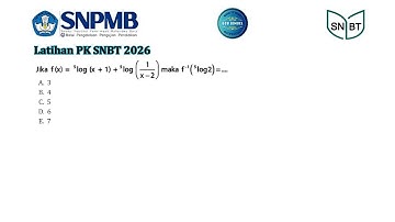 Quick Way to Find the Inverse Value of a Function Involving Logarithms #utbk2026 #snbt2026