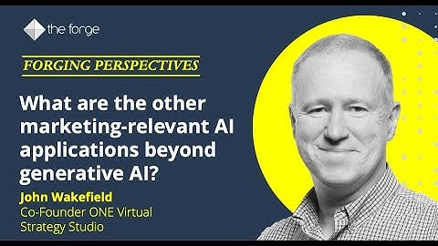 What are the other marketing-relevant applications of AI beyond generative AI?