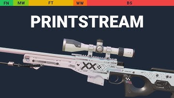 AWP Printstream - Skin Float And Wear Preview