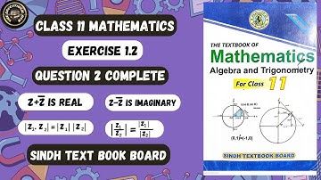 Exercise 1.2 Question 2 | Properties of Complex Numbers Class 11 Maths | Sindh Board #karachi_board