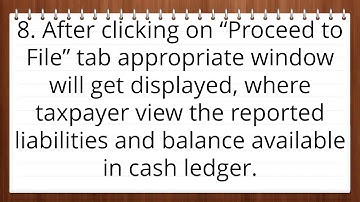 STEP BY STEP PROCEDURE TO FILE GST  CMP  08