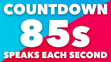 85 Second Timer with Voice Countdown