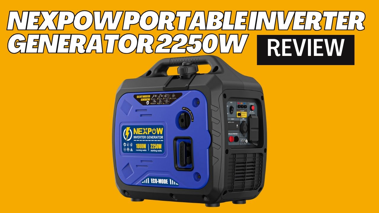 NEXPOW Portable Inverter Generator 2250w Review 