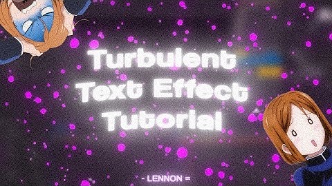 Turbulent Text Effect on After Effects!! 「 Tutorial 」