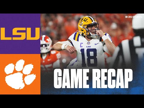 No. 9 LSU Holds Off No. 4 Clemson to Win Season Opener | Game Recap