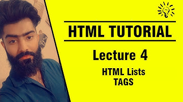 HTML Tutorial |  Lecture No. 4 | | HTML Lists Tags | By: Prof. Khaliq Mirza | AL-KHALIQ FOUNDATION