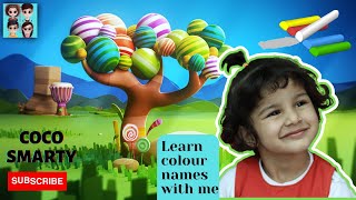 Baby learning colors names with candies | coco smarty