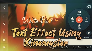 Write On/Brush Stroke Text Animation Using Kinemaster || Kinemaster Write On Text Effect